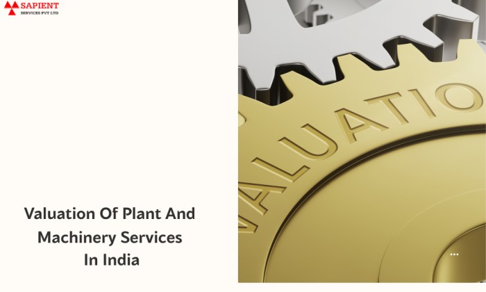 Valuation of plant and machinery services in india